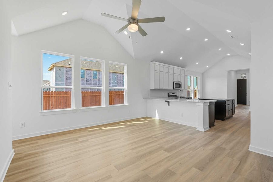 Representative Family Room - some options shown