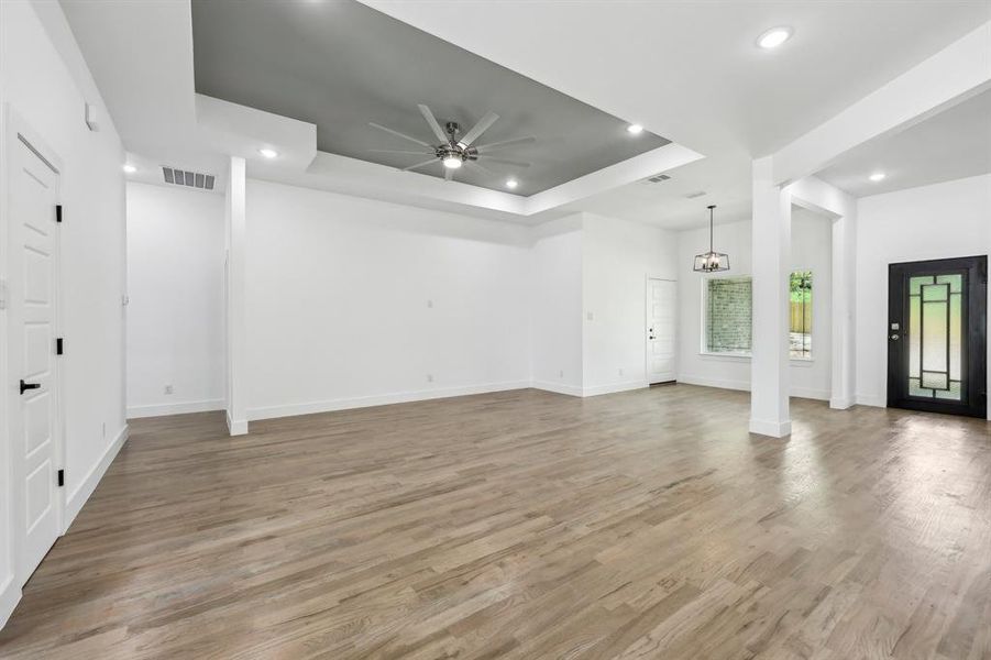 Hardwood floors throughout