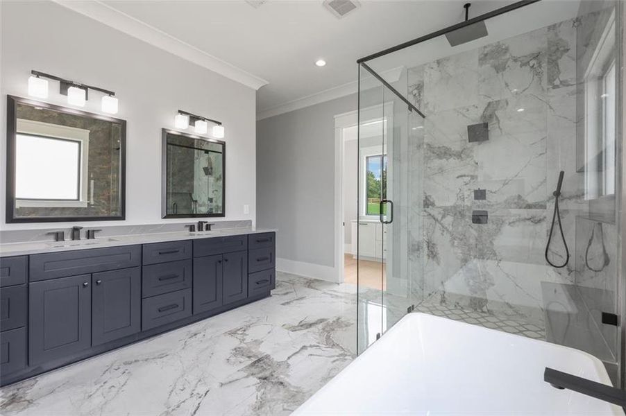 Furnished interior view inside a new home in , Braselton (Image 16). Furnished interior view inside a new home in , Braselton (Image 16).