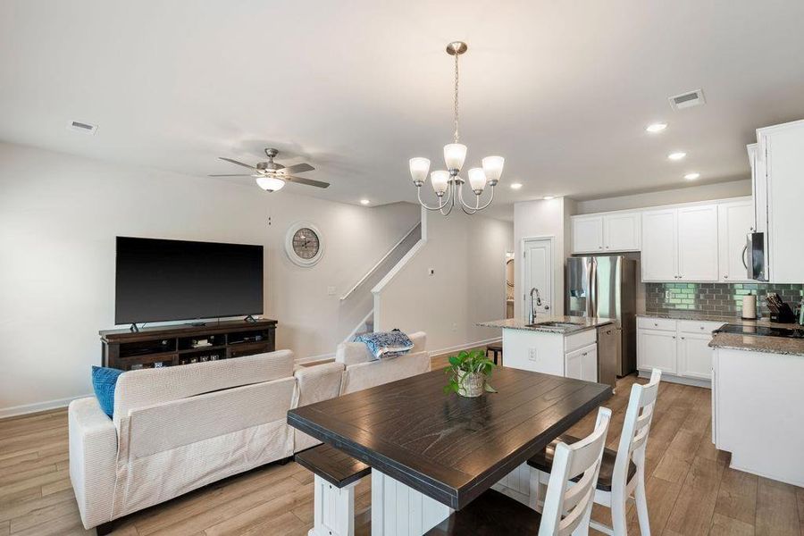 Furnished interior view inside a new home in , Hoschton (Image 7).