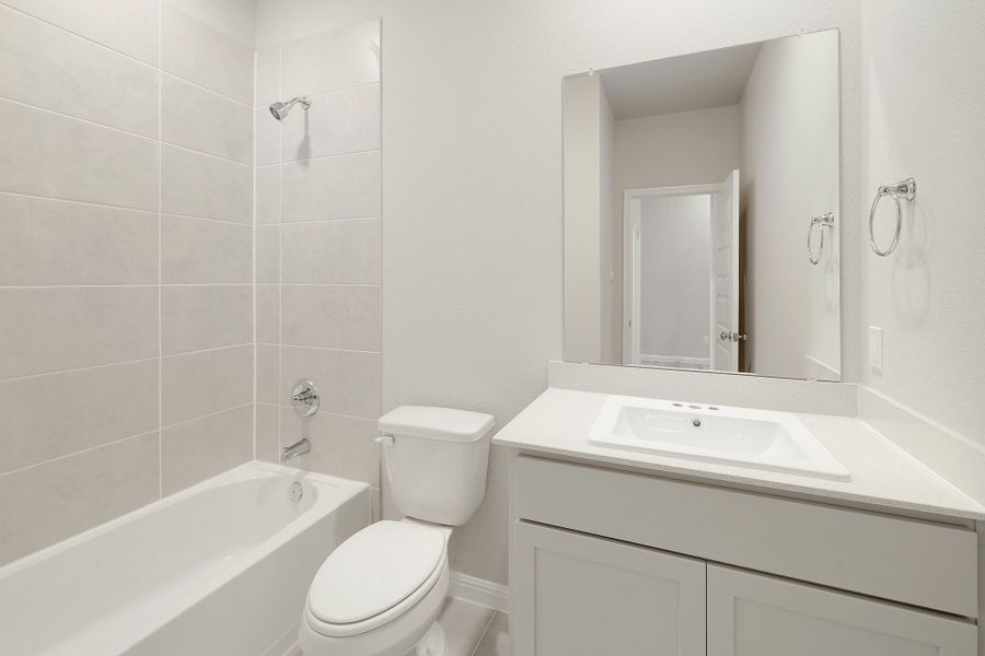 Bathroom in the Ash home plan by Trophy Signature Homes – REPRESENTATIVE PHOTO