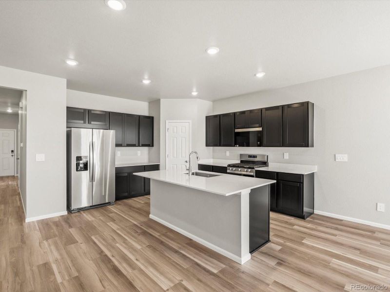 Furnished interior view inside a new home in , Commerce City (Image 9).