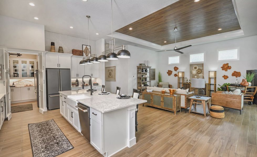 Furnished interior view inside a new home in Plantation Bay, Ormond Beach (Image 19).
