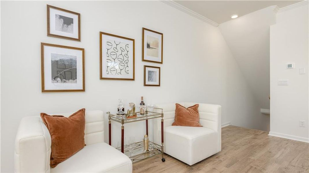 Furnished interior view inside a new home in Mableton Station, Mableton (Image 6).