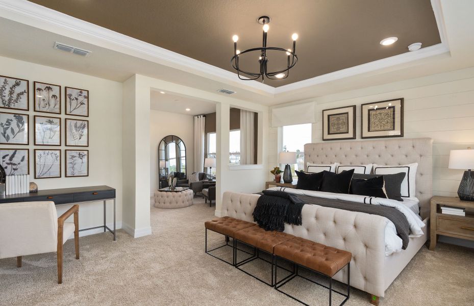 Representative furnished interior of a home built from the Roseland by Pulte Homes in Bleckley Station, Ball Ground (Image 10).