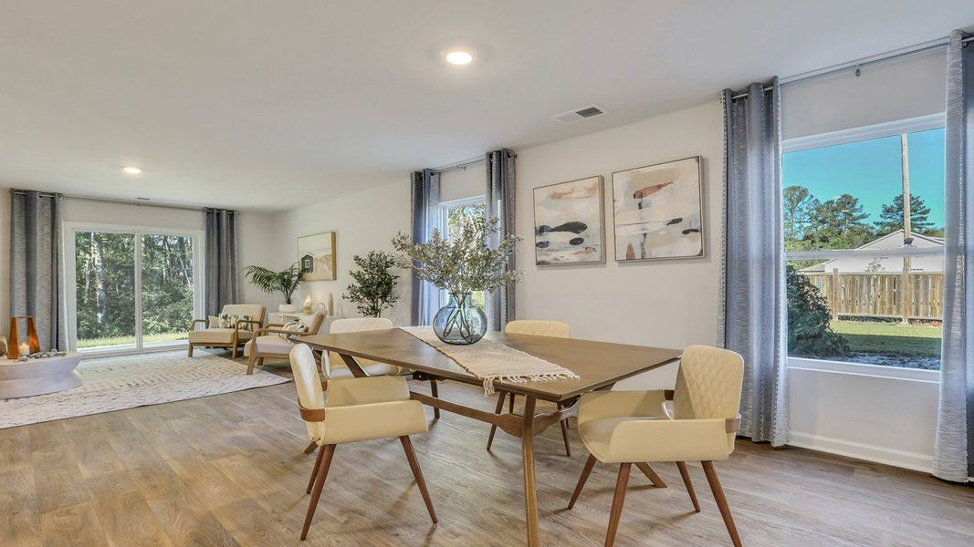 Furnished interior view inside a new home in The Groves at Bees Creek, Ridgeland (Image 6).