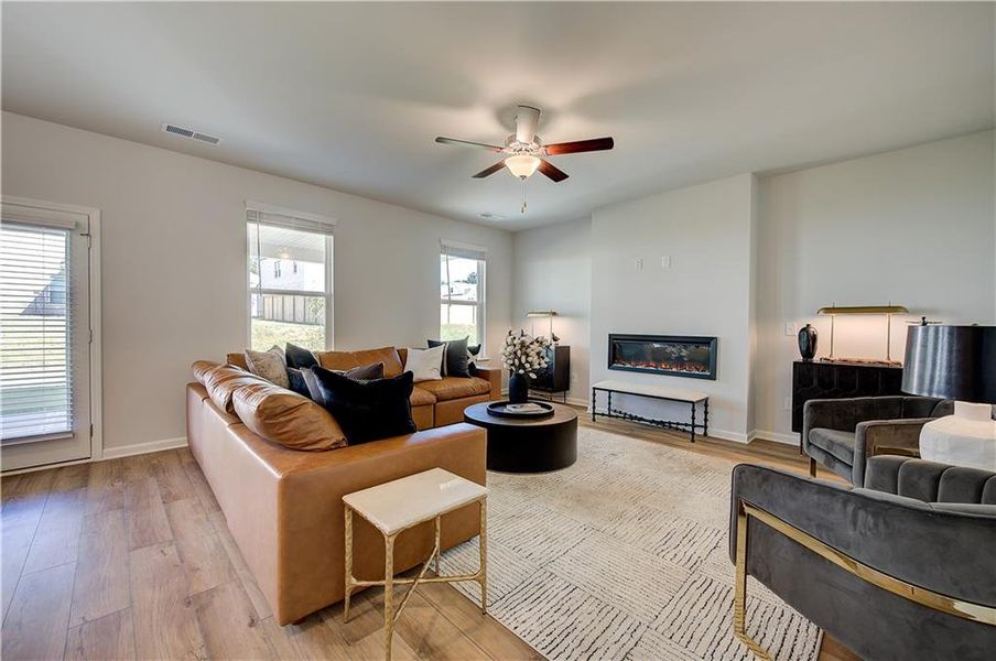 Furnished interior view inside a new home in Bowers Farm, McDonough (Image 18).