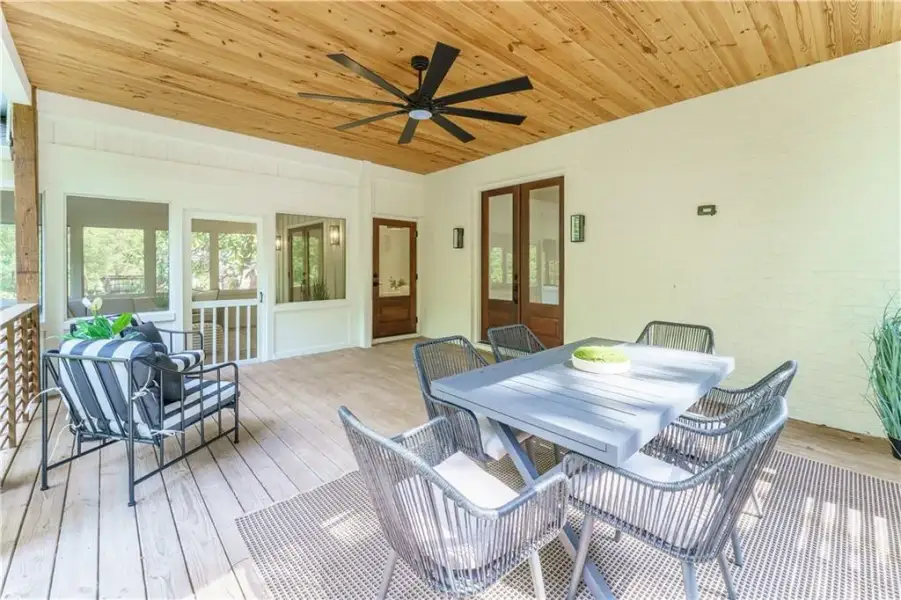 Exterior details and patio area of a home in , Sandy Springs (Image 27).