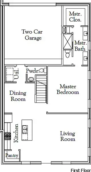 2D floor plan layout for the The All-Star by Coventry Homes in Townhomes at Ballpark, Arlington, TX (Image 3). 2D floor plan layout for the The All-Star by Coventry Homes in Townhomes at Ballpark, Arlington, TX (Image 3).