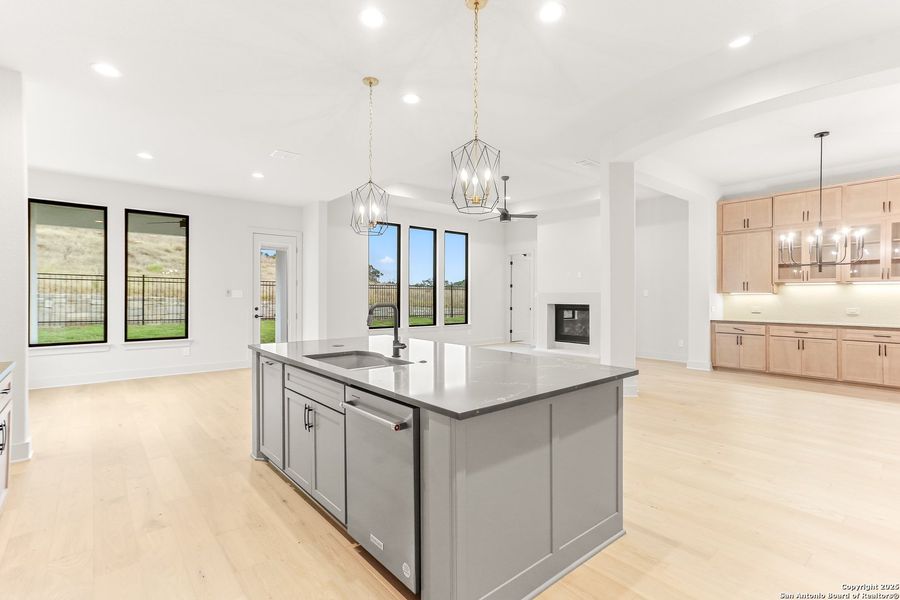 Furnished interior view inside a new home in Esperanza - 70', Boerne (Image 14).