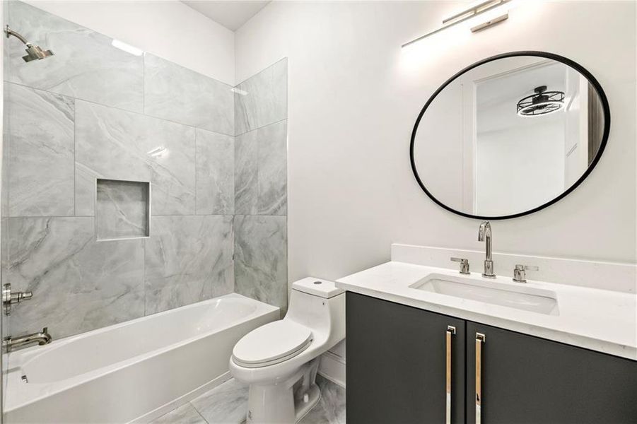 Furnished interior view inside a new home in , Atlanta (Image 18).