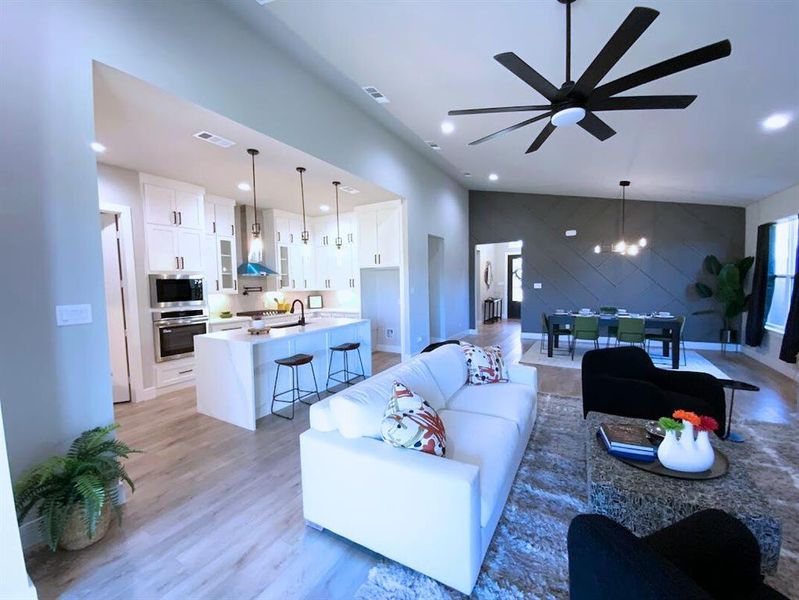 Furnished interior view inside a new home in , Dallas (Image 7).