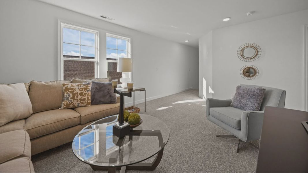 Furnished interior view inside a new home in Village at Maple Leaf Farm, King (Image 5).