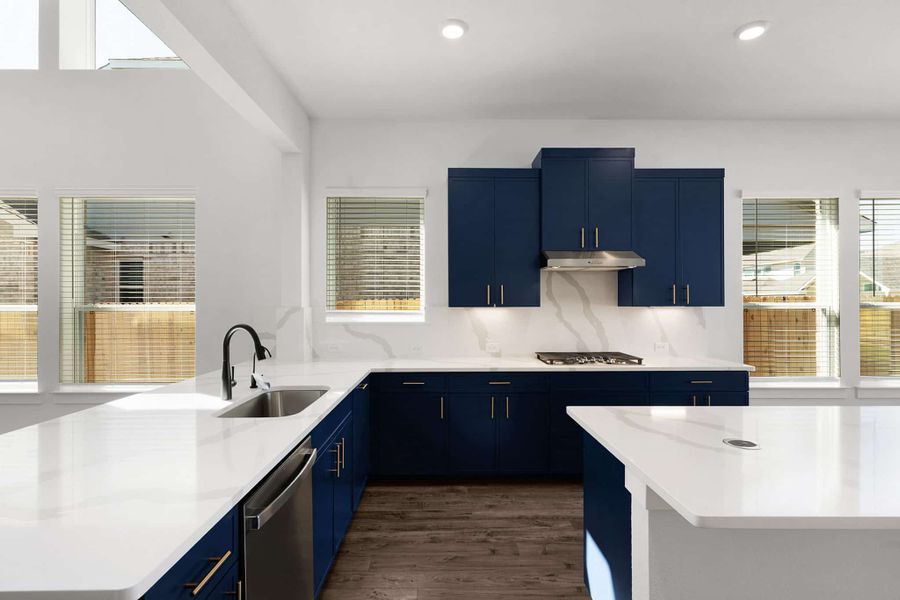 Furnished interior view inside a new home in Lariat, Liberty Hill (Image 6).