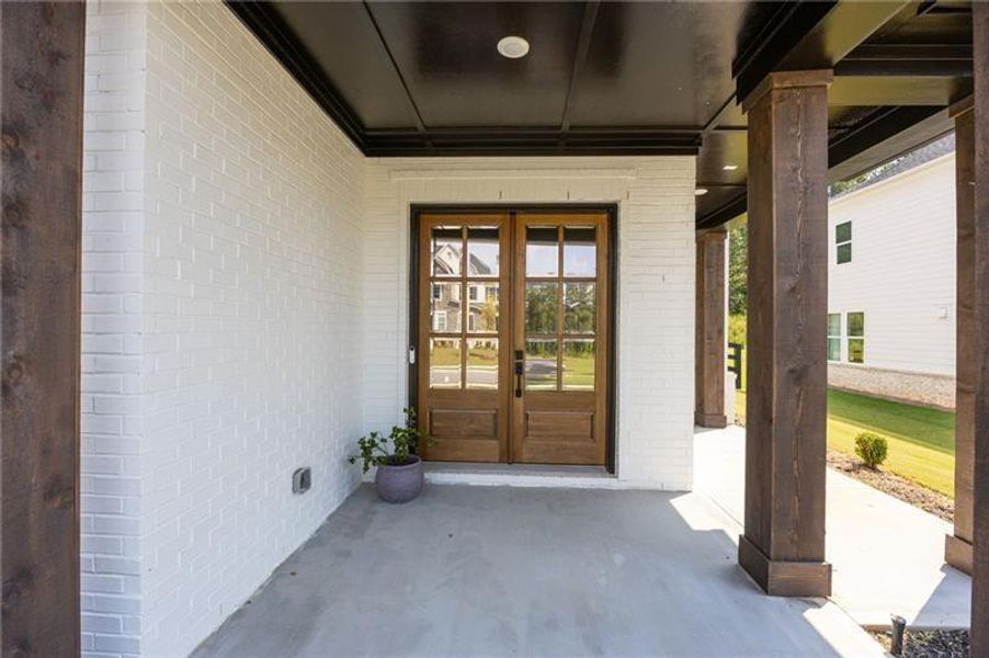 Exterior details and patio area of a home in , Woodstock (Image 32).