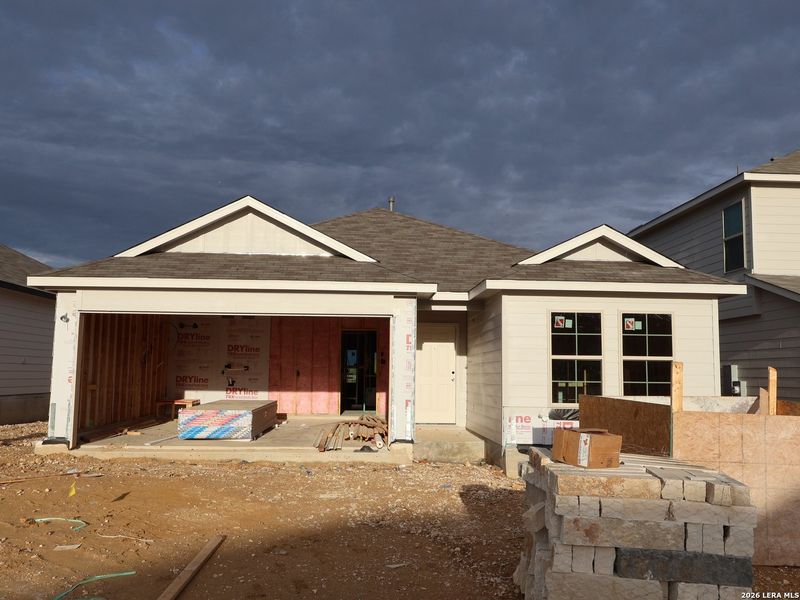 In-progress construction of a new home in Mesquite Ridge, San Antonio, TX (Image 22).