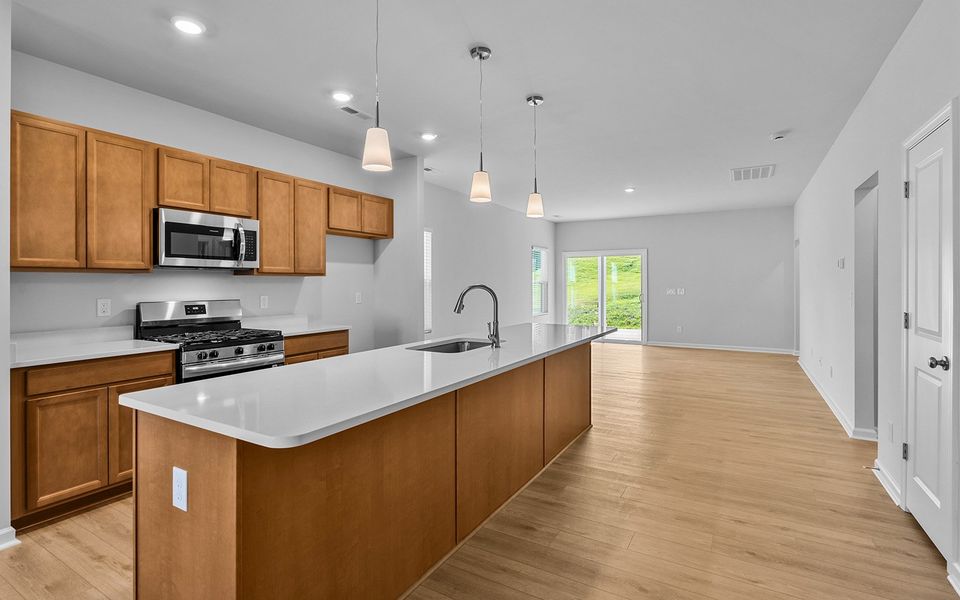 Furnished interior view inside a new home in Hanes Lake, Winston-Salem (Image 6). Furnished interior view inside a new home in Hanes Lake, Winston-Salem (Image 6).