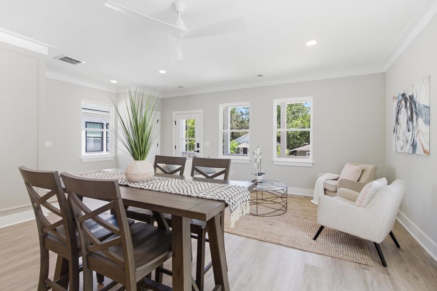 Furnished interior view inside a new home in , North Charleston (Image 27).