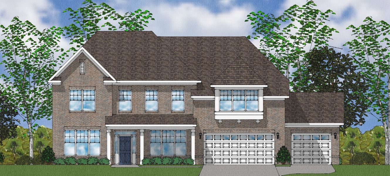 Representative exterior photo of a completed home built from the McKenna II - Elite Collection by Mungo Homes in Suter Estates, Easley, SC (Image 5).