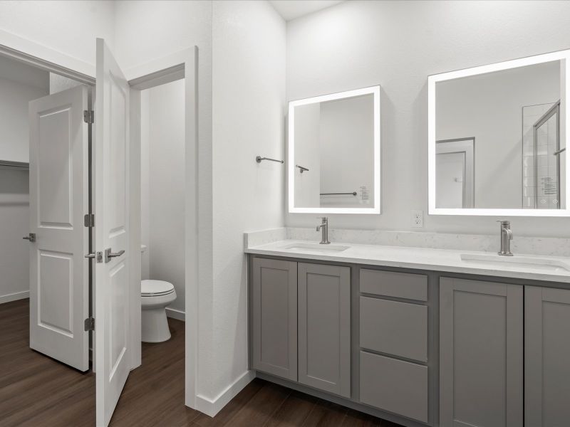 Furnished interior view inside a new home in Gateway Commons, Denver (Image 10).