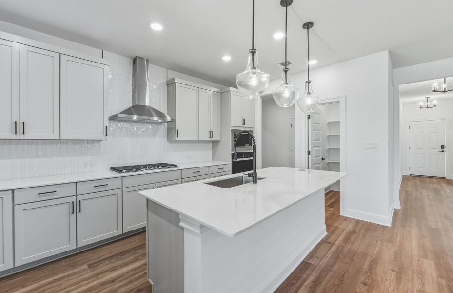 Furnished interior view inside a new home in Santa Rita Ranch, Liberty Hill (Image 14).
