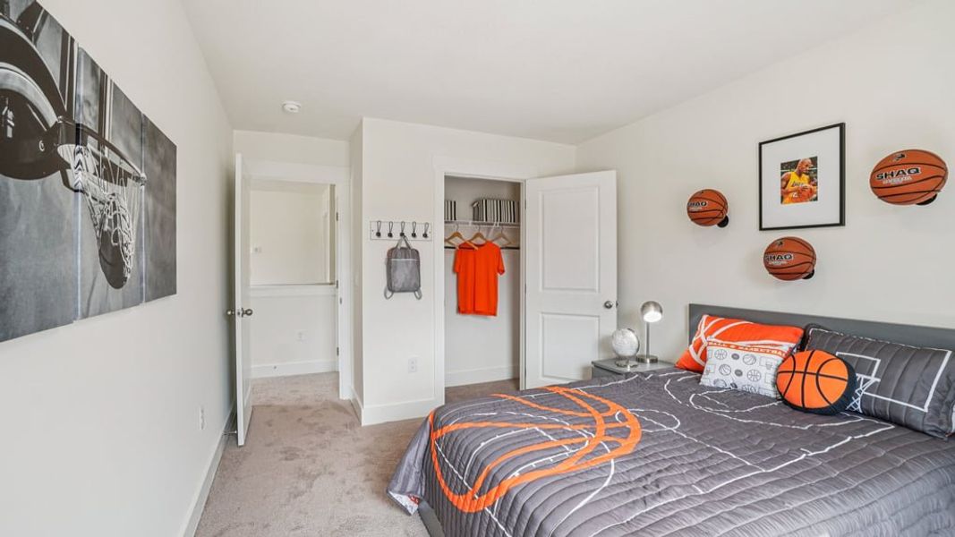 Furnished interior view inside a new home in The Hideaway at Fox Meadows, Bluff City (Image 25).