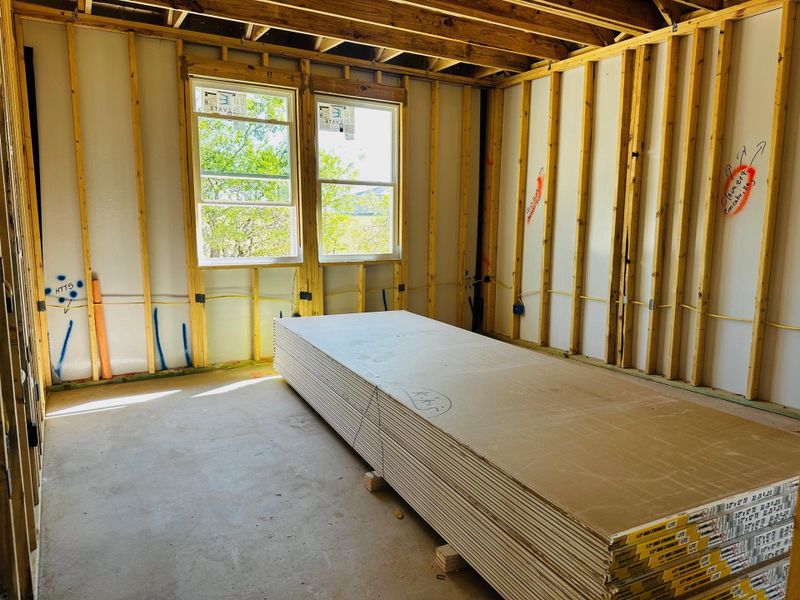 In-progress construction of a new home in Patterson Ranch, Georgetown, TX (Image 9).