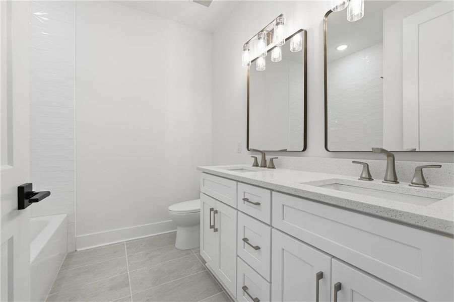 Furnished interior view inside a new home in , Alpharetta (Image 32). Furnished interior view inside a new home in , Alpharetta (Image 32).