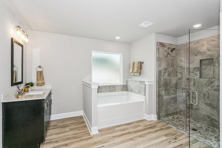Furnished interior view inside a new home in Walther Reserve, Milton (Image 29).