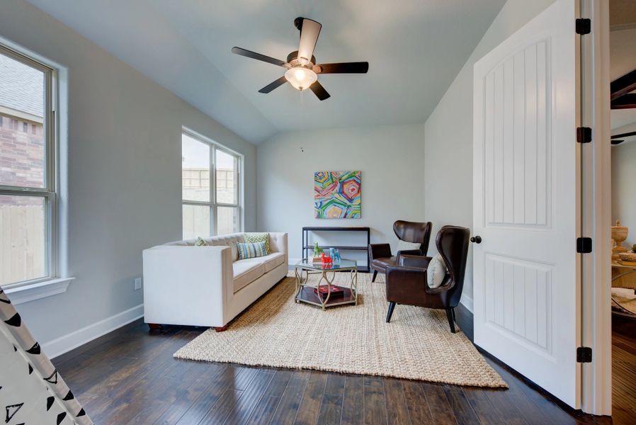 Representative furnished interior of a home built from the Carmen by Ashton Woods in Megan's Landing 70's, Castroville (Image 25).