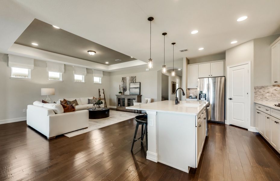 Open concept throughout main living areas