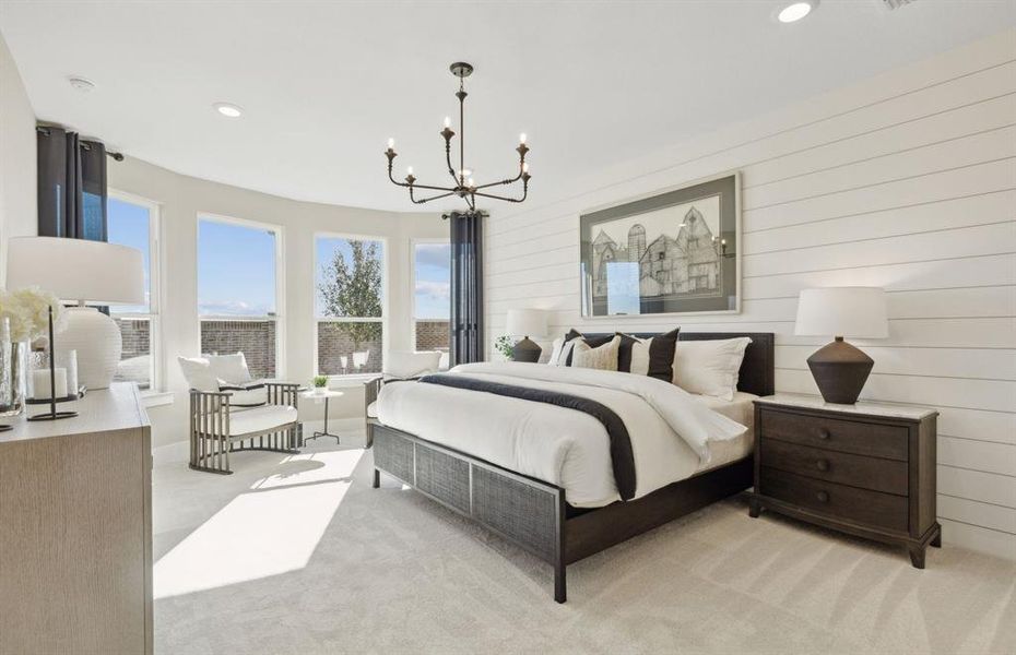 *Model Representation - Spacious owner's suite with private bath