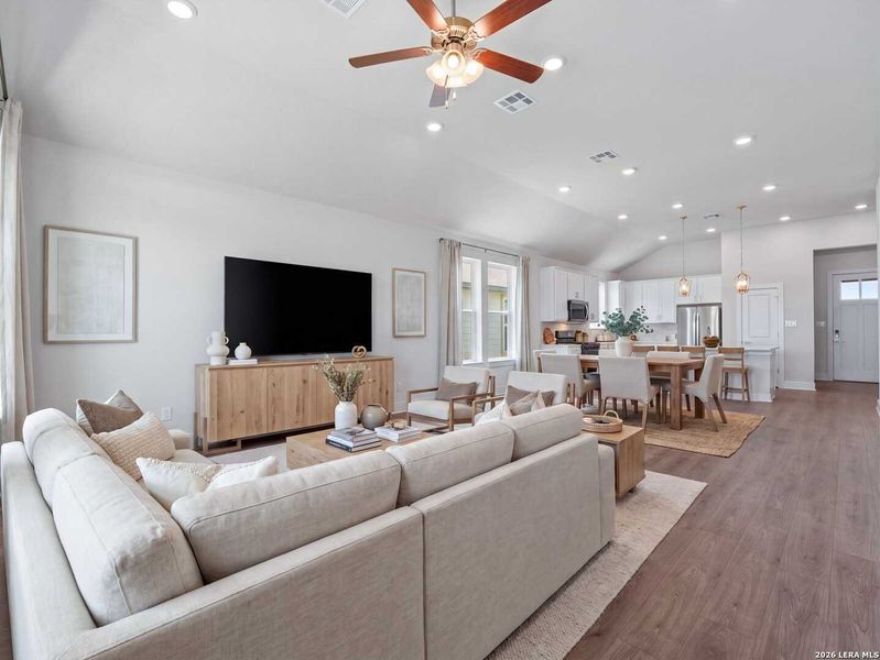Furnished interior view inside a new home in Westridge, San Antonio (Image 3).