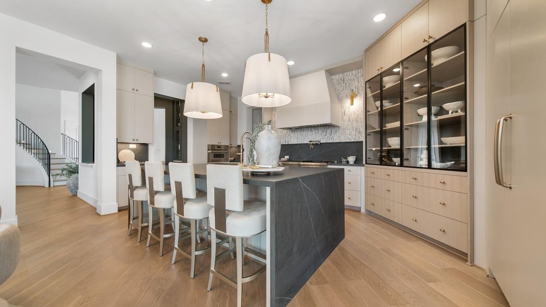 Representative photo of the luxurious gourmet kitchen offered in the Rialto floorplan.