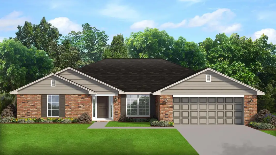 Representative exterior photo of a completed home built from the 2117 by Adams Homes in Flagler Estates, Hastings, FL (Image 20).