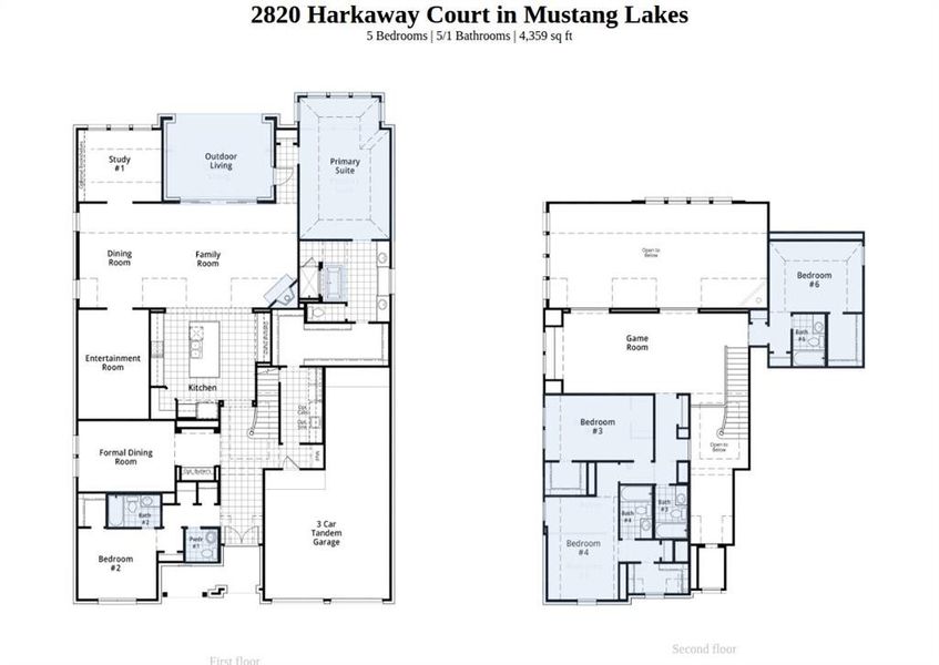 2D floor plan layout of this home in Mustang Lakes, Celina, TX (Image 3). 2D floor plan layout of this home in Mustang Lakes, Celina, TX (Image 3).
