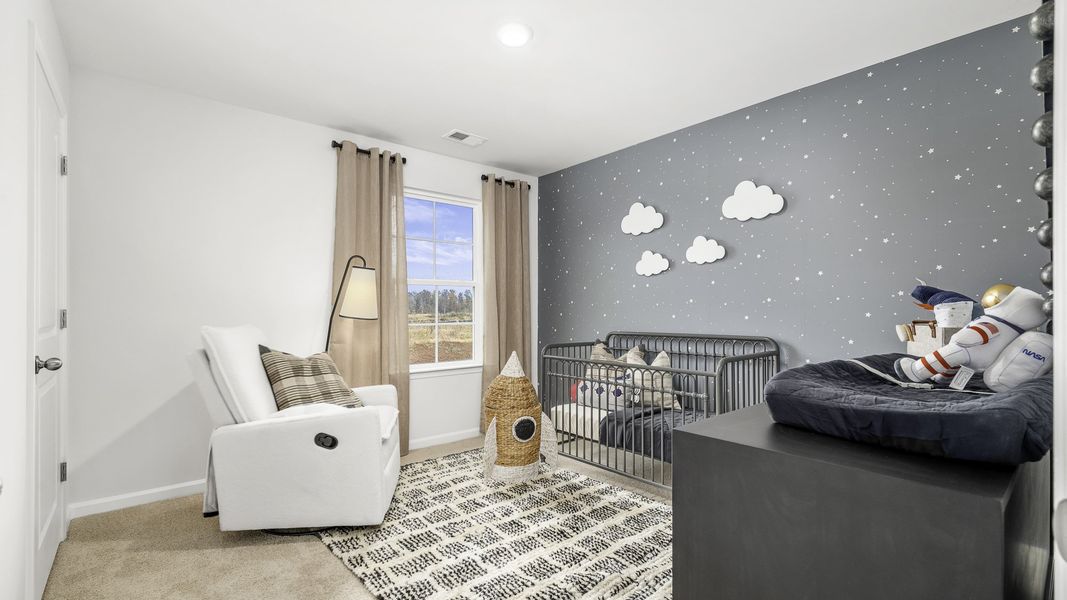 Representative furnished interior of a home built from the Hayden by D.R. Horton in Brookhaven, Greensboro (Image 26).