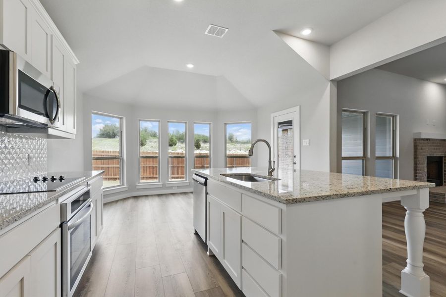 Representative furnished interior of a home built from the McKinley I by Cheldan Homes in Horizons at Bankston Estates, Venus (Image 9).