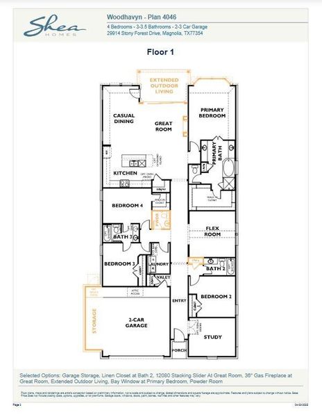 2D floor plan layout of this home in , Magnolia, TX (Image 1). 2D floor plan layout of this home in , Magnolia, TX (Image 1).