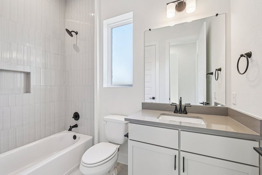 Furnished interior view inside a new home in Sauls Ranch, Round Rock (Image 7).