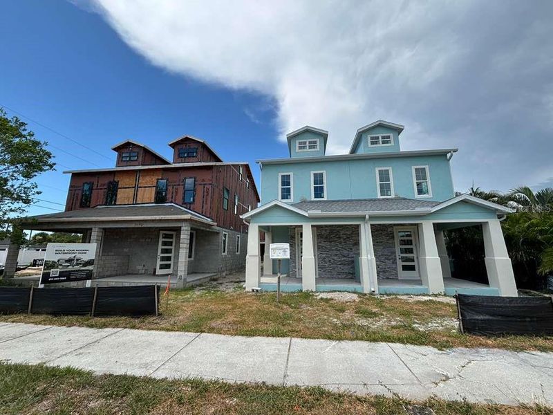 Front exterior of a new home in , St. Petersburg, FL, highlighting curb appeal (Image 2). Front exterior of a new home in , St. Petersburg, FL, highlighting curb appeal (Image 2).
