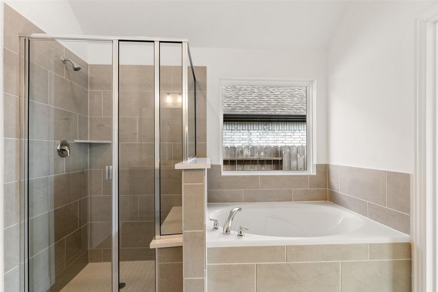 Furnished interior view inside a new home in Coastal Point, League City (Image 11).