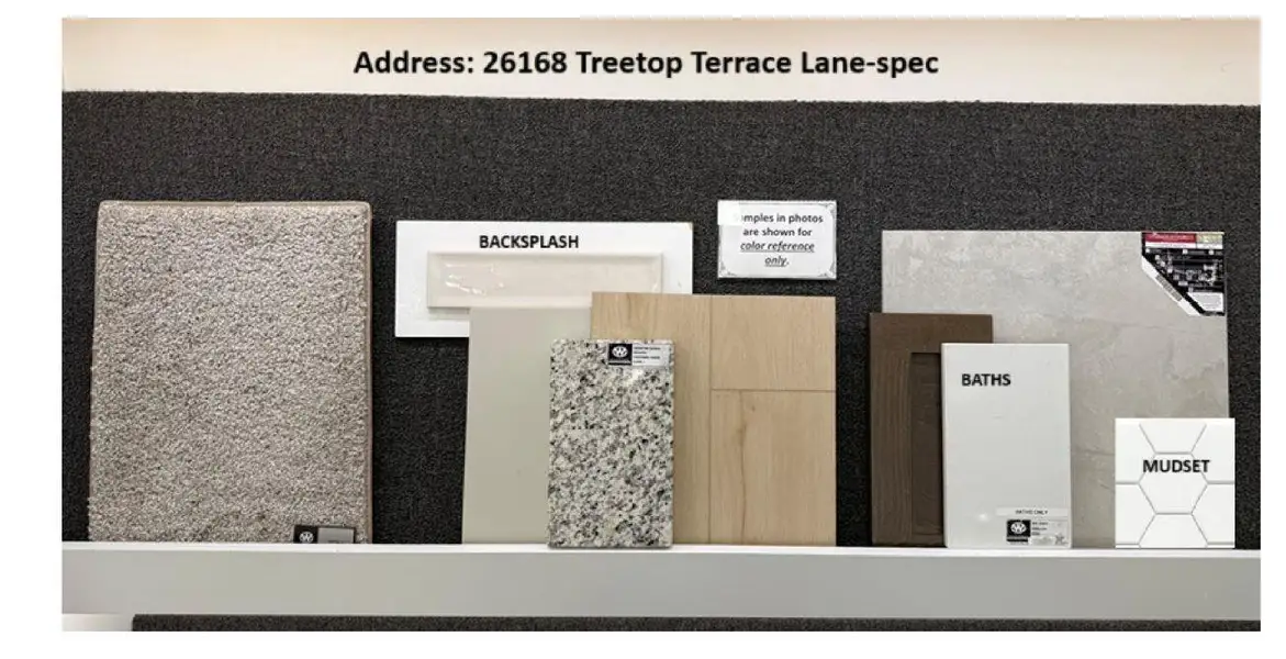 Sample of building materials used in homes in Wildtree, Magnolia (Image 4).
