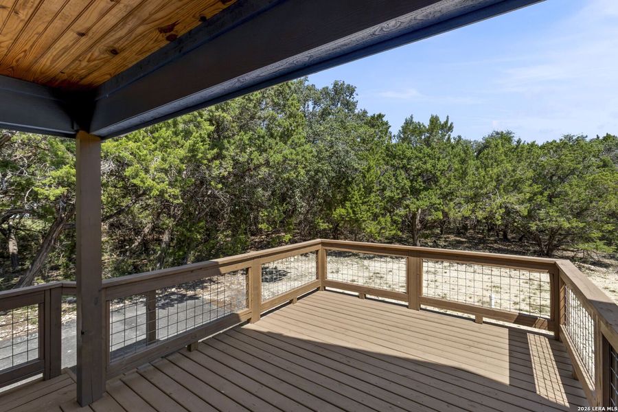 Exterior details and patio area of a home in , Bandera (Image 29).