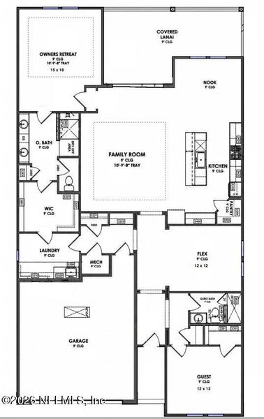 2D floor plan layout of this home in , St. Johns, FL (Image 3).