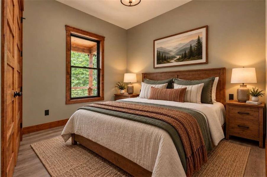 Furnished interior view inside a new home in , Ellijay (Image 16).