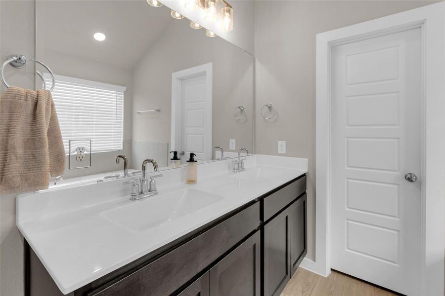 Furnished interior view inside a new home in Mustang Crossing, Alvin (Image 6).