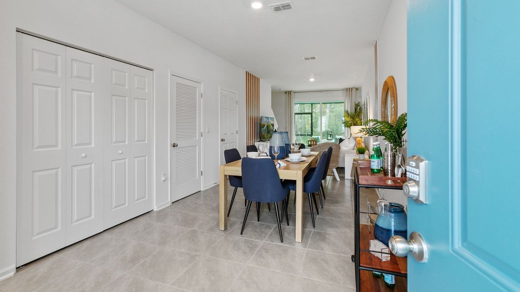 Furnished interior view inside a new home in Cordera, St. Augustine (Image 4). Furnished interior view inside a new home in Cordera, St. Augustine (Image 4).