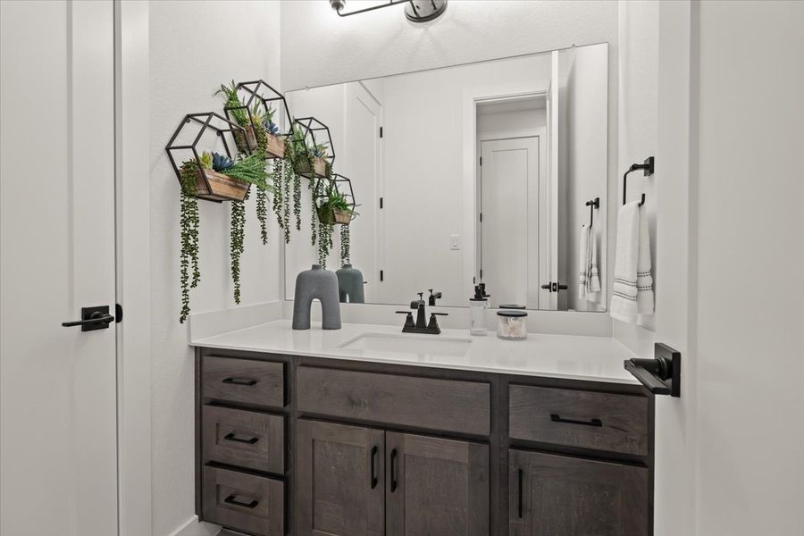 Furnished interior view inside a new home in 6 Creeks, Kyle (Image 53).