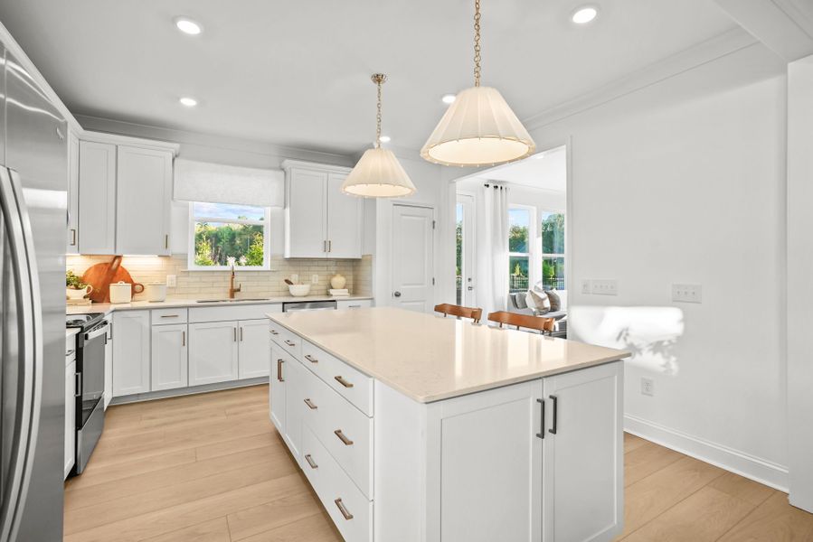 Representative furnished interior of a home built from the Compass by Del Webb in Del Webb Carolina Ridge, Midland (Image 20).